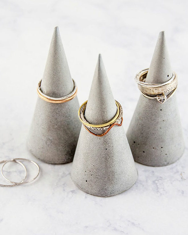 Crafts To Make and Sell For Teens - DIY Concrete Ring Cone Tutorial - How to Make Concrete Ring Cones - Easy Craft Project Ideas To Make for Selling On Etsy and Online - Cool Ideas and DIY Ideas You Can Sell On Etsy - Fun and Cheap Do It Yourself Projects for Teenagers to Make Extra Money This Summer #teencrafts #craftstomakeandsell #diyideas