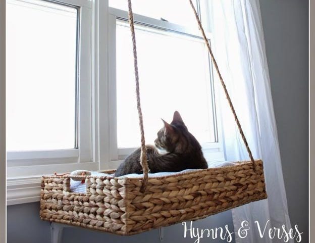 DIY Ideas for Your Cat - How to make A Cat Perch - Cool and Easy Homemade Stuff To Make For Cats and Kittens - Cardboard Furniture, DIY Cat Scratching Post and Lounging Tree - #teencrafts #pets #diyideas