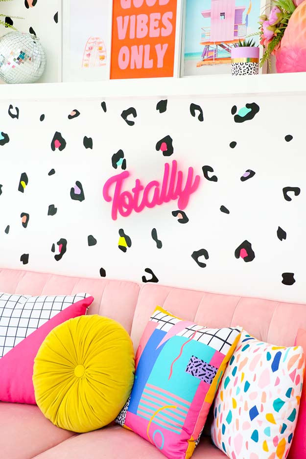 DIY Wall Decor Ideas for Teens, Adults, Kids - How to Make a Faux Neon Sign - DIY Room Wall Decor on A Budget - How to Make Wall Art and Decor - DIY Ideas for the Home - Cute Crafts to Decorate Your Room - Cheap Craft Ideas - #teencrafts #diyideas #diywalldecor