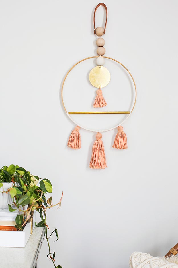 DIY Wall Decor Ideas for Teens, Adults, Kids - How to Make a Boho Wall Hanging - DIY Room Wall Decor on A Budget - How to Make Wall Art and Decor - DIY Ideas for the Home - Cute Crafts to Decorate Your Room - Cheap Craft Ideas - #teencrafts #diyideas #diywalldecor
