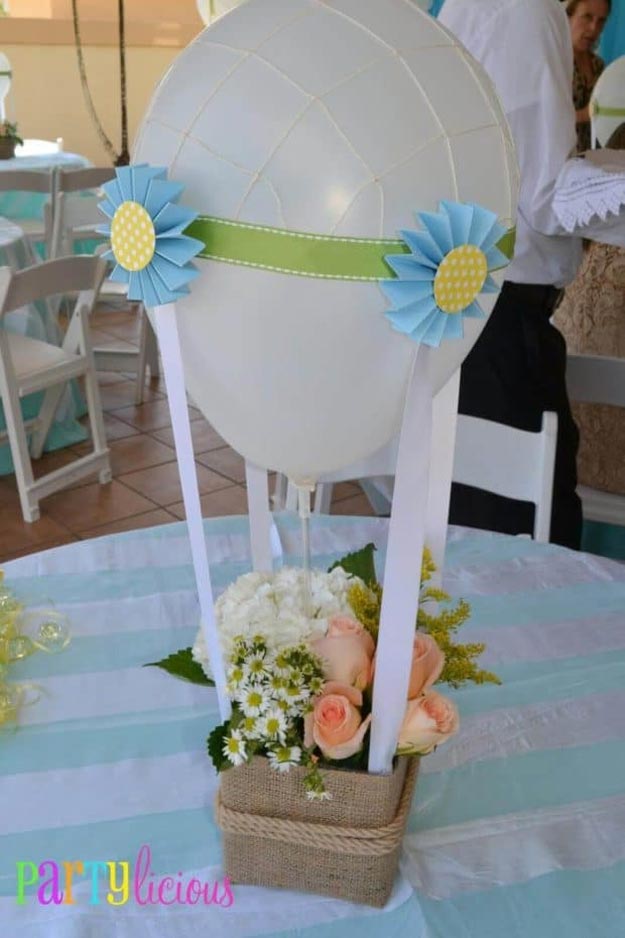 Easy Things to Make with Balloons - DIY Hot Air Balloon - Balloon Crafts for Kids, Toddlers, Preschoolers - Easy Crafts to Make and Sell - DIY Party Decorations on A Budget - DIY Ideas - DIY Projects for Adults #diycrafts #balloondecor #cheapcrafts