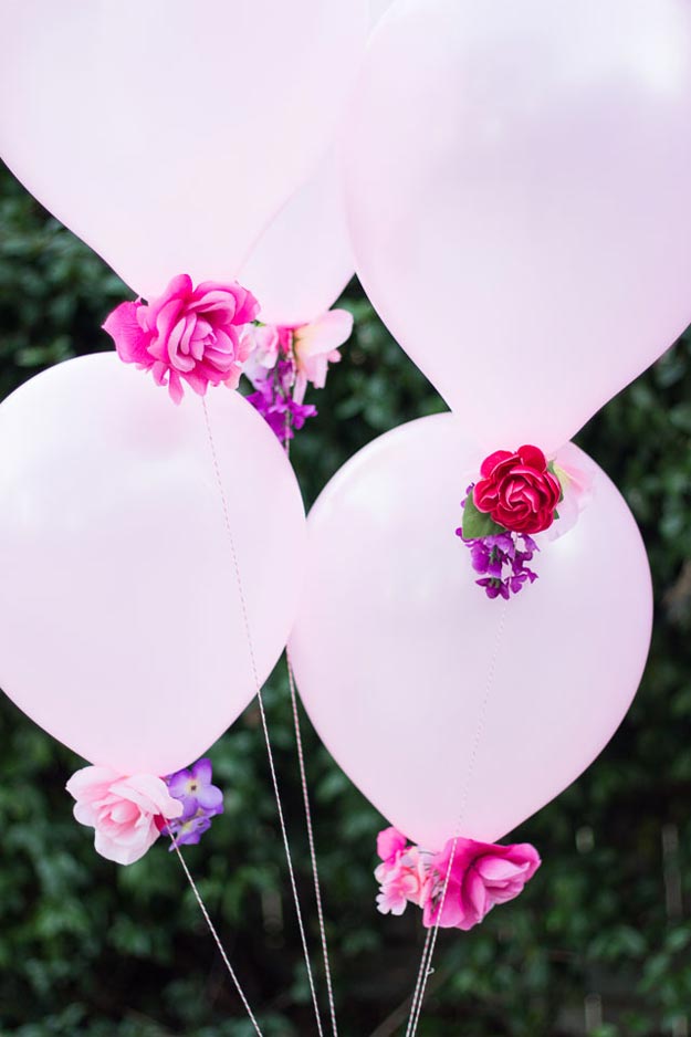 Easy Things to Make with Balloons - DIY Flower Balloons - Balloon Crafts for Kids, Toddlers, Preschoolers - Easy Crafts to Make and Sell - DIY Party Decorations on A Budget - DIY Ideas - DIY Projects for Adults #diycrafts #balloondecor #cheapcrafts