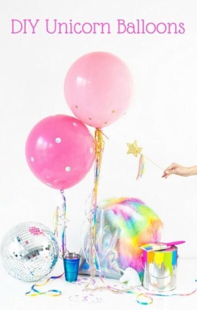 Easy Things to Make with Balloons - DIY Unicorn Balloons - Balloon Crafts for Kids, Toddlers, Preschoolers - Easy Crafts to Make and Sell - DIY Party Decorations on A Budget - DIY Ideas - DIY Projects for Adults #diycrafts #balloondecor #cheapcrafts