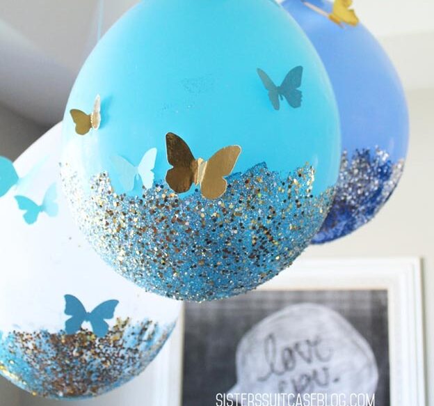 Easy Things to Make with Balloons - DIY Glitter Balloon Tutorial - Balloon Crafts for Kids, Toddlers, Preschoolers - Easy Crafts to Make and Sell - DIY Party Decorations on A Budget - DIY Ideas - DIY Projects for Adults #diycrafts #balloondecor #cheapcrafts