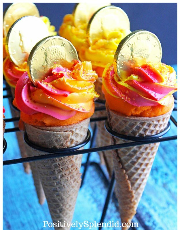 DIY Ideas for Summer - DIY Olympic Torch Cone Cupcakes Tutorial - How to Make Cone Cupcakes - Cute Summery Crafts to Make and Sell - DIY Summer Crafts, Projects, Decor for Kids, Tweens, Teens, Adults, Seniors - Ideas to Make for Lake, Pool, Outdoors - Creative Things to Make for Summertime - Teen Crafts and DIY Projects #teencrafts #diyideas #craftideasforsummer