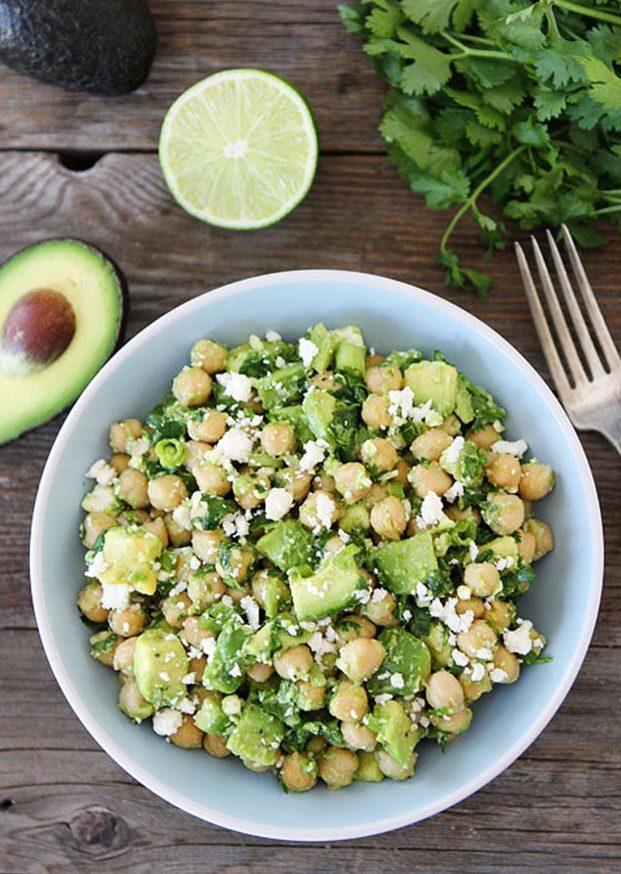 Easy Snacks and Recipes - Chickpea, Avocado, & Feta Salad Recipe - Quick Recipe Ideas and Simple Food to Make In Minutes - Microwave, 3 Ingredients and No Bake Snack Tutorials - Healthy Ways for Snacking After School - Desserts, Sweet, Salty and Crunchy Ideas to Satisfy Your Cravings - Cheese, Vegetable, Mexican Food - Fun Ideas for Teens To Make At Home #teencrafts #diyideas #snackideas