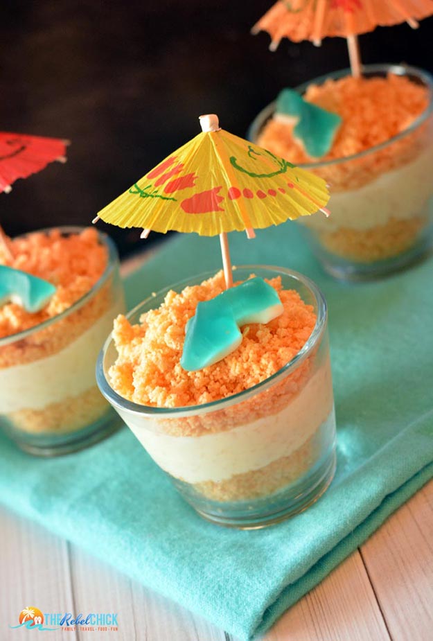Cool and Easy Dessert Recipes For Teens to Make at Home - Hawaiian Sand Cups Recipe - Fun Desserts to Make With Chocolate, Fruit, Whipped Cream, Low Sugar, and Banana - Cake, Cookies, Pie, Ice Cream Shakes and Pops Made With Healthy Ingredients and Food You Love - Quick Recipe Ideas for No Bake and 5 Minute Dessert At Home #teencrafts #easyrecipes #dessertideas