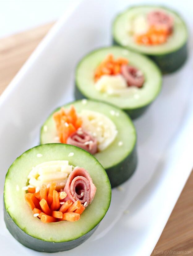 Easy Healthy Lunch Ideas - How to Make Cucumber Sushi - School Lunch Box Ideas - Cheap Lunch Meal Prep for Work - How to Make the Best School Lunch - Meal Recipes To Go - Recipes for Lunch At Home #easylunchideas #healthylunches #lunchrecipes