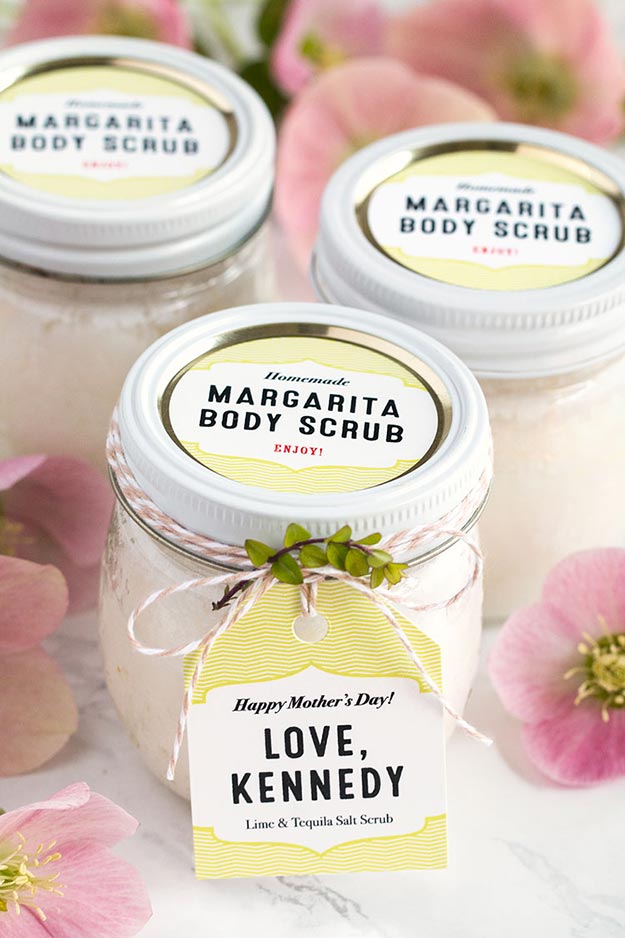 Gifts in A Jar Ideas, Recipes - DIY Margarita Salt Scrub - Inexpensive Gifts You Can Make For Friends and Neighbors - Gift Jars for Christmas, Teachers - Cute Gift Ideas in Mason Jars - What to Put in Jar as A Gift - Cheap and Easy Gifts