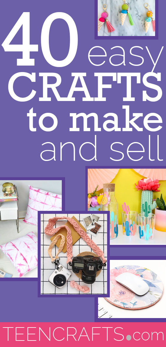 Easy Crafts to Make and Sell - Cheap DIY Craft Ideas to Sell for Money - Cool Teen Crafts on a budget #teencrafts