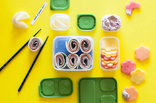 Easy Healthy Lunch Ideas - Sushi Inspired Luncheon Rolls Recipe - School Lunch Box Ideas - Cheap Lunch Meal Prep for Work - How to Make the Best School Lunch - Meal Recipes To Go - Recipes for Lunch At Home #easylunchideas #healthylunches #lunchrecipes