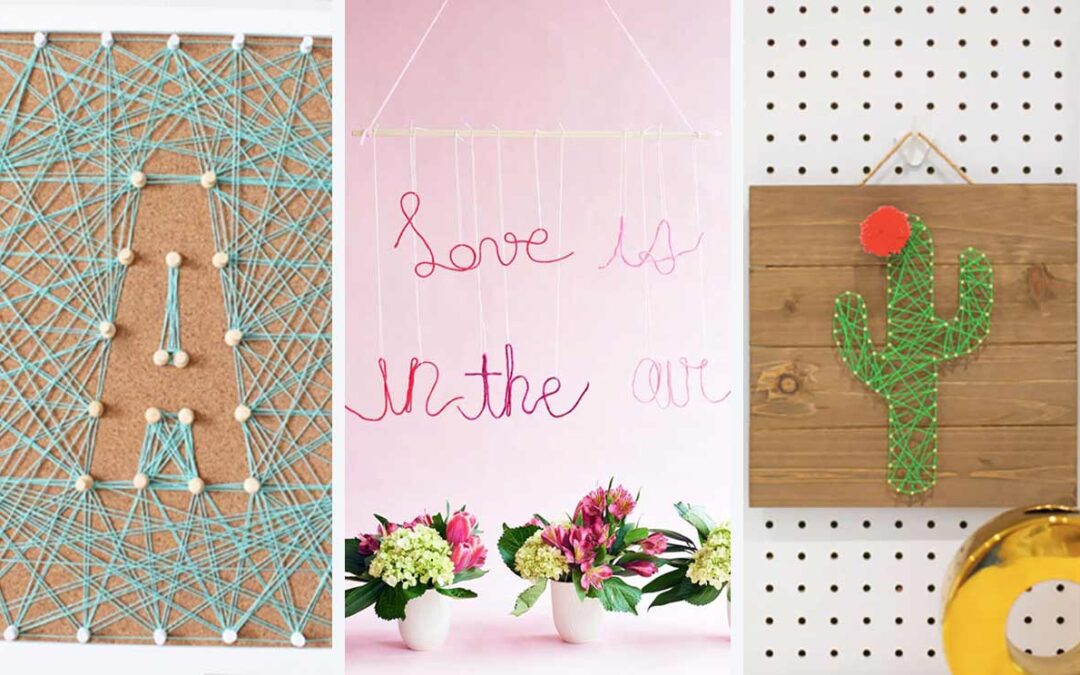 How to Make String Art Patterns, Letters - String Art for Beginners, Kids, Adults, Teens - String Art Ideas, Materials - Cool Wall Art Ideas and Creative Room Decor - Inexpensive DIY Gifts and Craft Projects - Crafty Idea for Teens and Teenagers to Make For Bedroom - Step by Step Craft Tutorials