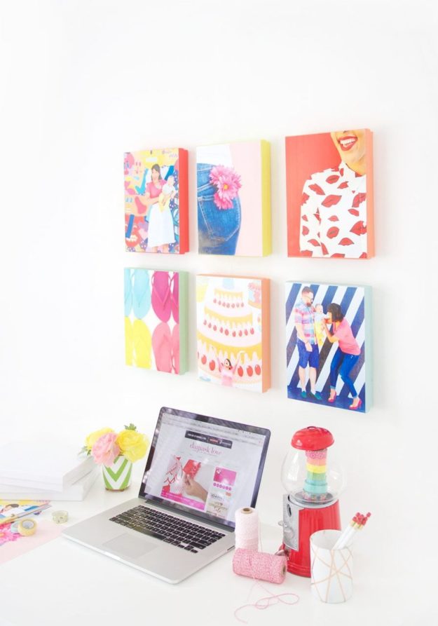 Washi Tape Crafts - DIY Washi Tape Gallery Wall Tutorial - How to Make a Gallery Wall - Simple, Easy DIY Ideas To Make With Washi Tape - Organizers, Cute Gifts, Cheap Wall Art, Fun and Quick Things To Make For Friends - Cute Ideas for Teens, Adults, Kids and Tweens to Make at Home #teencrafts #diyideas #washitapecrafts