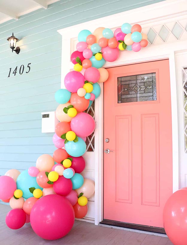 DIY Balloon Crafts - DIY Balloon Garland - Balloon Crafts for Adults, Teens - Crafts to Make With Balloons - DIY Crafts for Home Decor - Easy DIY Party Decorations - House Party Decoration Ideas for Adults #ballooncrafts #easydecorideas #diyideas