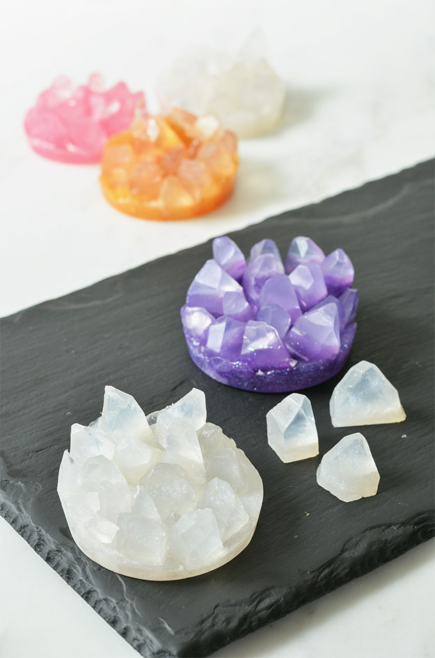 How to Make Soap at Home - How to Make Crystal Soaps - Easy Soap Making Recipes Free - Cool Melt and Pour Recipe Ideas - Best DIY Ideas to Sell - DIY Projects for Teens and Adults - Handmade Craft Ideas to Sell with Instructions and Tutorials #teencrafts #soapcrafts #soaprecipes