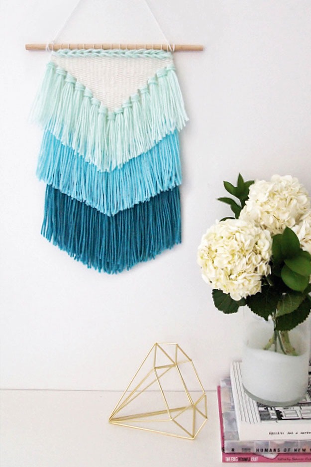 Wall Decor for Bedroom, Living Room - How to Make a Tassel Wall Hang - Cheap DIY Wall Decoration Ideas - Easy Crafts to Make and Sell - Teen Crafts - Cute Crafts to Make for Room - DIY Room Decor for Girls - DIY Craft Ideas for Home Decor - #diywallart #cheapcrafts #diyroomdecor