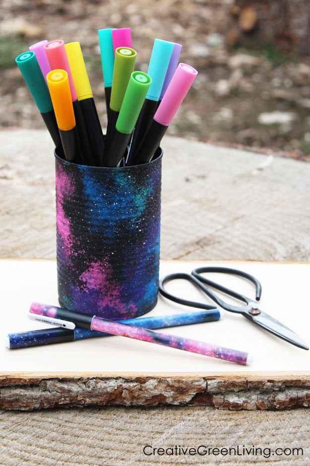 Crafts To Make and Sell For Teens - DIY Recycled Can Pencil Holder Tutorial - Easy Craft Project Ideas To Make for Selling On Etsy and Online - Cool Ideas and DIY Ideas You Can Sell On Etsy - Fun and Cheap Do It Yourself Projects for Teenagers to Make Extra Money This Summer #teencrafts #craftstomakeandsell #diyideas