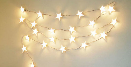 DIY Ideas With String Lights - DIY Star String Lights Tutorial - How to Make String a Light Garland - Fun String Light Ideas - Easy, Fun, Cool Decor To Make With String Lights - Cheap Room Decor Ideas for Teens, Fun Apartment Lighting Projects and Creative Ways to Decorate Your Bedroom - How To Decorate Teens and Teenagers Bedrooms #teencrafts #diyideas #stringlights