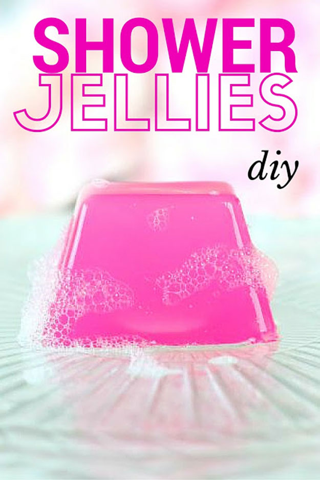 Lush Copycat Recipes - How to Make Lush Shower Jellies - DIY Shower Jellies Recipe - DIY Lush Inspired Copycats and Dupes - How to Make Do It Yourself Lush Products like Homemade Bath Bombs, Face Masks, Lip Scrub, Bubble Bars, Dry Shampoo and Hair Conditioner, Shower Jelly, Lotion, Soap, Toner and Moisturizer. Tutorials Inspired by Ocean Salt, Buffy, Dark Angels, Rub Rub Rub, Big, Dream Cream and More - Teens and Teenager Crafts #teencrafts #lush #diyideas