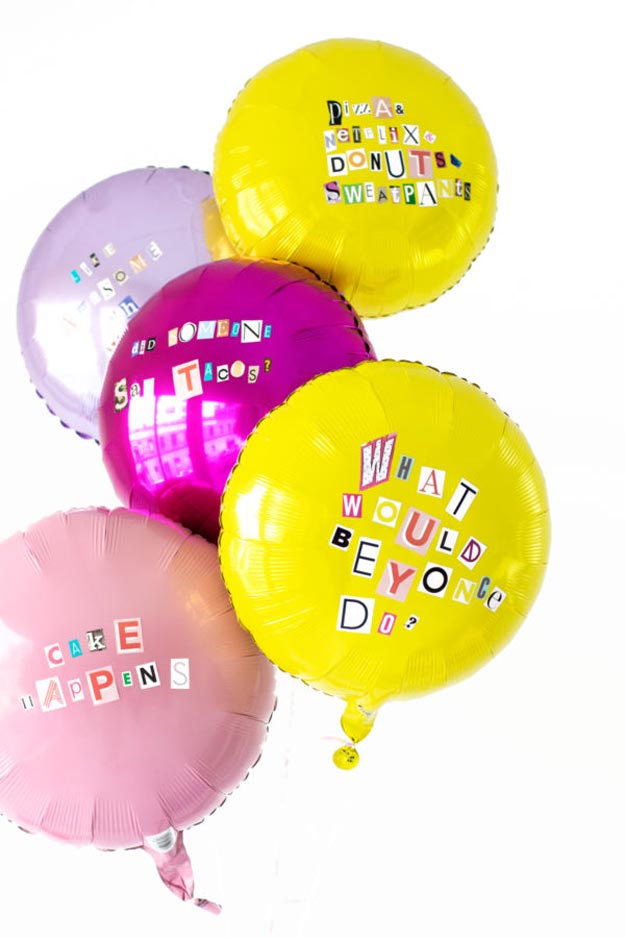 Easy Things to Make with Balloons - DIY Olivia Rodrigo Balloon - Balloon Crafts for Kids, Toddlers, Preschoolers - Easy Crafts to Make and Sell - DIY Party Decorations on A Budget - DIY Ideas - DIY Projects for Adults #diycrafts #balloondecor #cheapcrafts