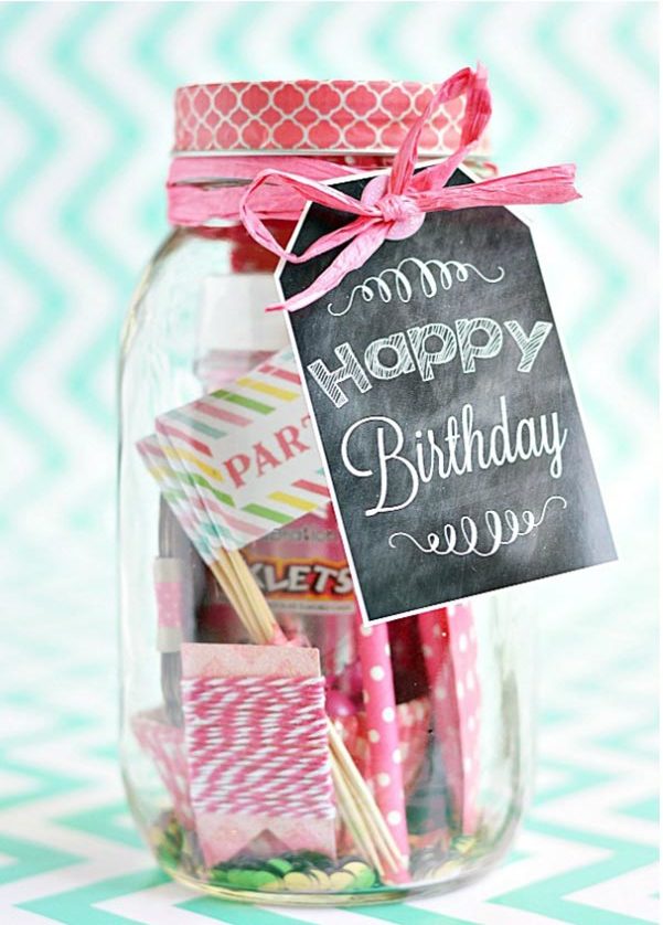 Cheap DIY Gifts to Make For Friends - DIY Birthday in A Jar - How to Make a Birthday In a Jar - BFF Gift Ideas for Birthday, Christmas - Last Minute Gifts for Friends - Cool Crafts For Teens and Girls #teencrafts #diyideas #giftideas