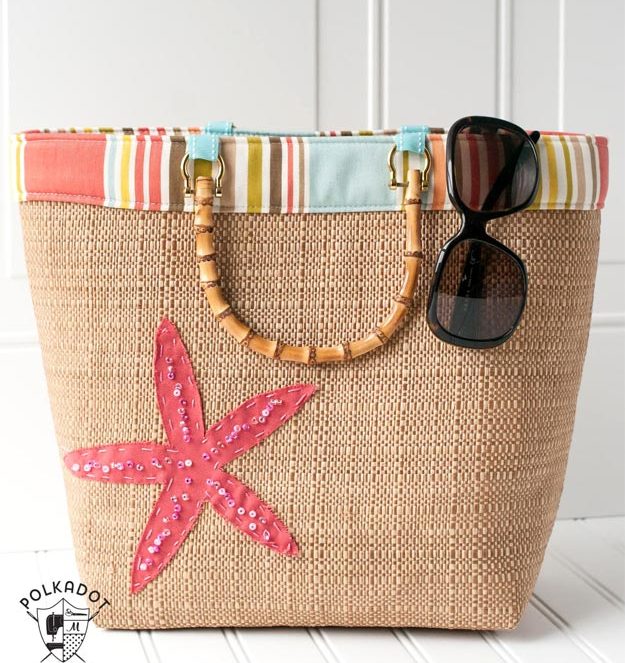 DIY Ideas for Summer - DIY Beach Tote Tutorial - How to Make A Beach Tote - Cute Summery Crafts to Make and Sell - DIY Summer Crafts, Projects, Decor for Kids, Tweens, Teens, Adults, Seniors - Ideas to Make for Lake, Pool, Outdoors - Creative Things to Make for Summertime - Teen Crafts and DIY Projects #teencrafts #diyideas #craftideasforsummer