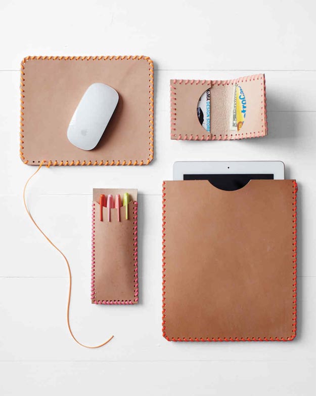 DIY Ideas for Summer - DIY Leather iPad Sleeve Tutorial - How to Make a Leather iPad Sleeve - Cute Summery Crafts to Make and Sell - DIY Summer Crafts, Projects, Decor for Kids, Tweens, Teens, Adults, Seniors - Ideas to Make for Lake, Pool, Outdoors - Creative Things to Make for Summertime - Teen Crafts and DIY Projects #teencrafts #diyideas #craftideasforsummer