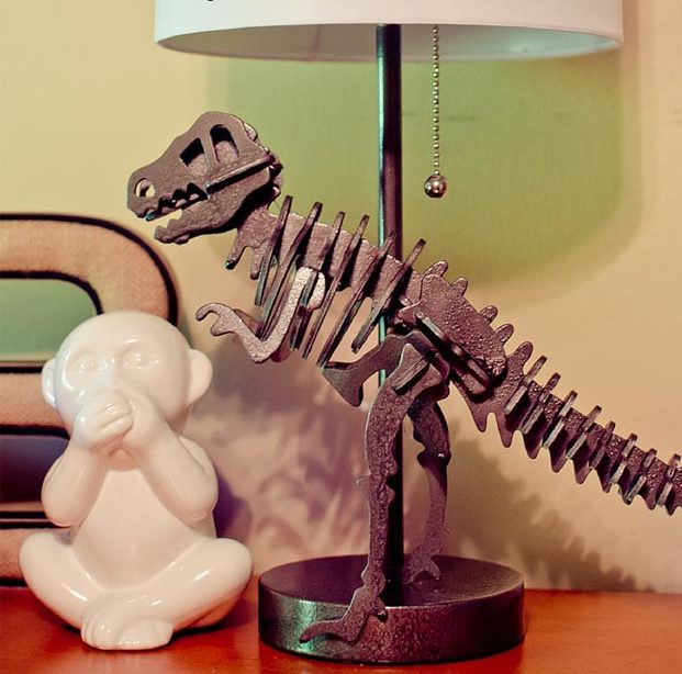 Dollar Store Crafts - DIY Dinosaur Lamp Tutorial - How to Make A Dinosaur Lamp - Easy DIY Dollar Tree Crafts - Cheap DIY Projects for Teenagers, Room, Decor, and Gifts - Dollar Tree Crafts to Make and Sell, at Home - Handmade Craft Ideas to Sell with Instructions and Tutorials - Easy Teen Crafts #teencrafts #diyideas #dollarstorecrafts