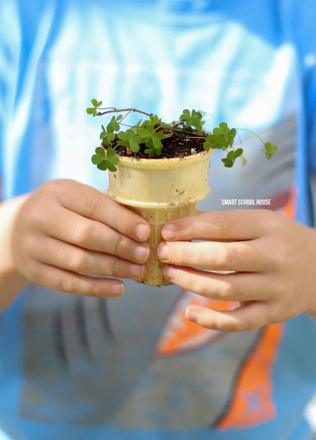 Dollar Store Crafts - DIY Ice Cream Cone Seedling Garden Tutorial - How to Make A Garden for Seedlings - Easy DIY Dollar Tree Crafts - Cheap DIY Projects for Teenagers, Room, Decor, and Gifts - Dollar Tree Crafts to Make and Sell, at Home - Handmade Craft Ideas to Sell with Instructions and Tutorials - Easy Teen Crafts #teencrafts #diyideas #dollarstorecrafts