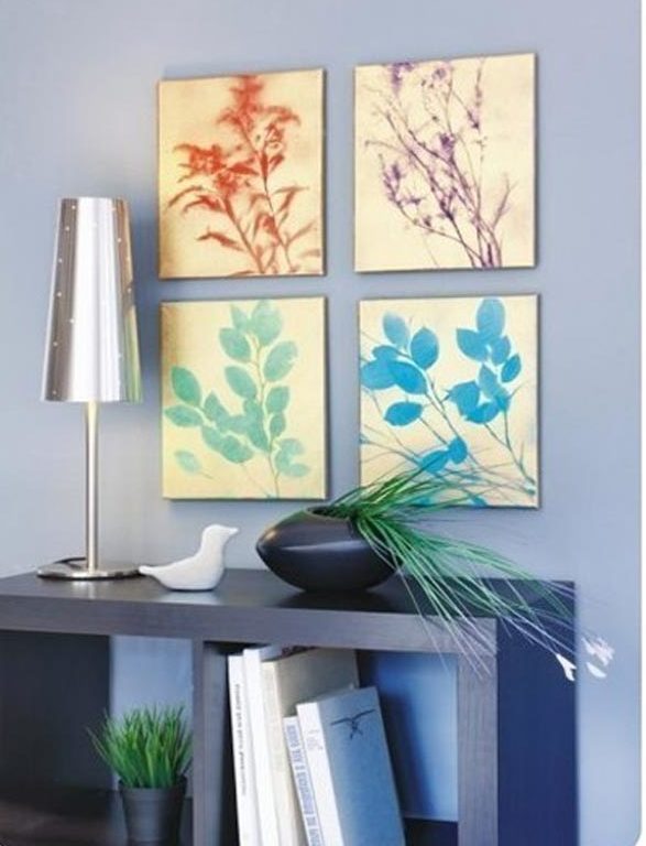 Dollar Store Crafts - DIY Spray Paint Leaf Silhouette Wall Art Tutorial - How to Make Wall Art With Spray Paint - Easy DIY Dollar Tree Crafts - Cheap DIY Projects for Teenagers, Room, Decor, and Gifts - Dollar Tree Crafts to Make and Sell, at Home - Handmade Craft Ideas to Sell with Instructions and Tutorials - Easy Teen Crafts #teencrafts #diyideas #dollarstorecrafts