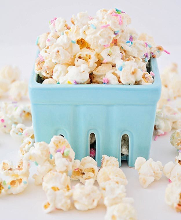 Cool and Easy Dessert Recipes For Teens to Make at Home - How to Make Birthday Cake Popcorn - Fun Desserts to Make With Chocolate, Fruit, Whipped Cream, Low Sugar, and Banana - Cake, Cookies, Pie, Ice Cream Shakes and Pops Made With Healthy Ingredients and Food You Love - Quick Recipe Ideas for No Bake and 5 Minute Dessert At Home #teencrafts #easyrecipes