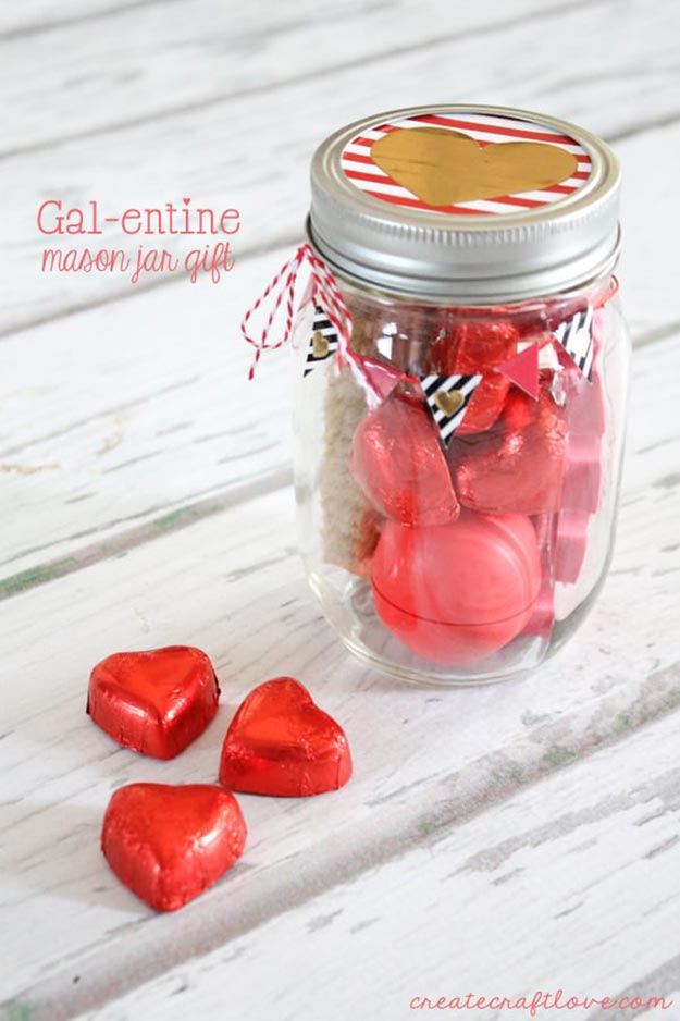 DIY Gifts for Teens and Adults - DIY Valentines Day Jar - Creative Gifts in a Jar - Mason Jar Gifts for Friends, Boyfriend, Bestfriend, Brother, Dad - DIY Gift Ideas - Handmade Gift Ideas - Step by Step Craft Tutorials