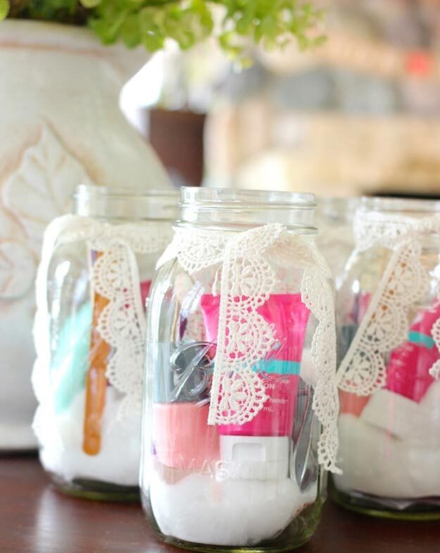 Gifts in A Jar Ideas, Recipes - DIY Manicure in A Jar Party Favors - Inexpensive Gifts You Can Make For Friends and Neighbors - Gift Jars for Christmas, Teachers - Cute Gift Ideas in Mason Jars - What to Put in Jar as A Gift - Cheap and Easy Gifts
