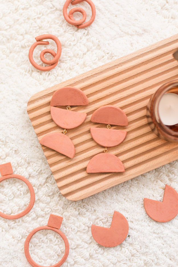 DIY Boho Fashion Ideas - DIY Terra Cotta Earrings Tutorial - How to Make Clay Earrings - How to Make Your Own Boho Clothes, Sandals, Jewelry At Home - Boho Fashion Style - Cute DIY Boho Clothing, Clothes, Fashion - Homemade Bohemian Clothing #teencrafts #diyideas #diybohofashion #diybohoclothes