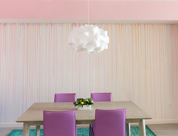 Painting Ideas for Room - DIY Rainbow Drip Wall - How to Paint A Rainbow Drip Wall - Easy Painting Ideas for Walls - Ways to Paint Walls - Wall Paint Inspiration - Teen Room Decor Ideas #teencrafts #paintwalls #diyideas
