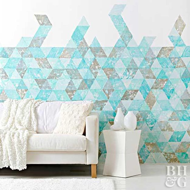 Painting Ideas for Room - DIY Wall Stamp Tutorial - DIY Wall Stamp - Easy Painting Ideas for Walls - Ways to Paint Walls - Wall Paint Inspiration - Teen Room Decor Ideas #teencrafts #paintwalls #diyideas