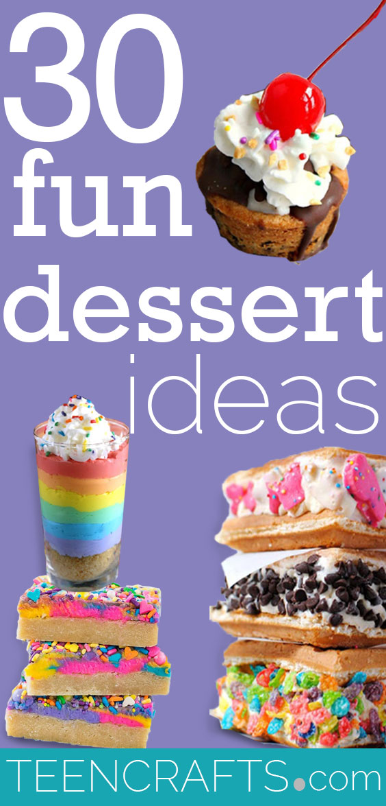 Fun Dessert Ideas - Easy Desserts for Parties - Cookies, Cupcakes and Sweet Snacks - Cute Foods for Teens and Parties
