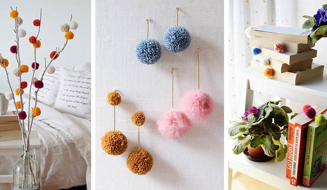 34 Pom Crafts Ideas Diy Projects To Make With Poms - Easy Craft Ideas For Home Decor Step By