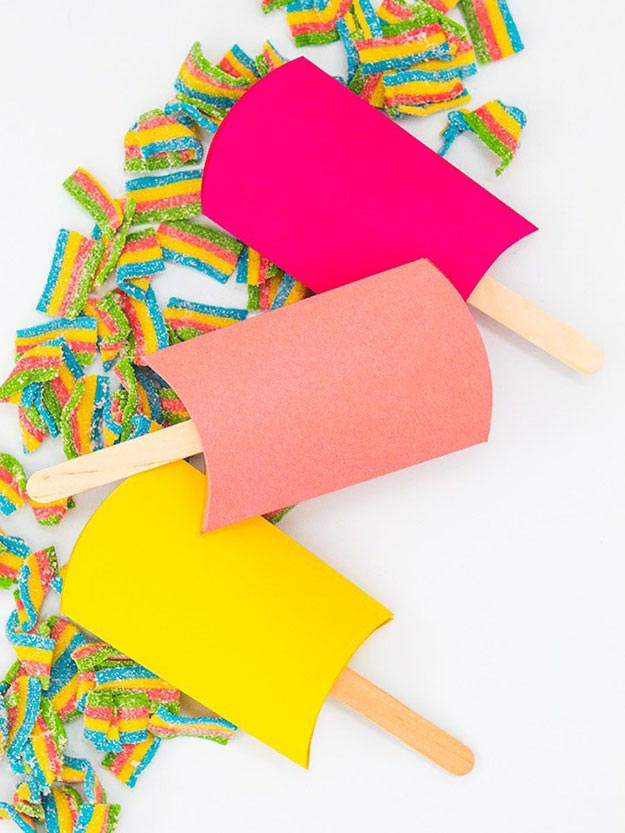 DIY Ideas With Popsicle Sticks - Popsicle Stick Crafts - DIY Popsicle Stick Party Favor Boxes Tutorial - Ideas to Make With Cheap Craft Supplies - Easy and Cheap DIY Crafts for Kids to Make at Home - How to Make Crafts With Popsicle Sticks #teencrafts #diyideas #popsiclestickcrafts