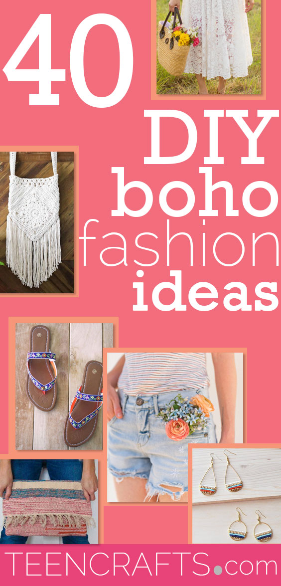 Boho Clothes DIY Fashion for Bohemian Style Hippie Clothing - Vintage Style Clothing to Make - Cheap Teen Fashion Ideas #teencrafts #fashion