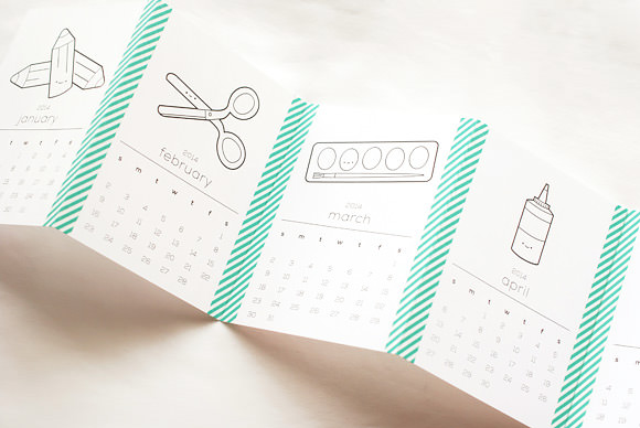 Washi Tape Crafts - DIY Washi Tape Calendar Tutorial - How to Make A Washi Tape Calendar - Simple, Easy DIY Ideas To Make With Washi Tape - Organizers, Cute Gifts, Cheap Wall Art, Fun and Quick Things To Make For Friends - Cute Ideas for Teens, Adults, Kids and Tweens to Make at Home #teencrafts #diyideas #washitapecrafts