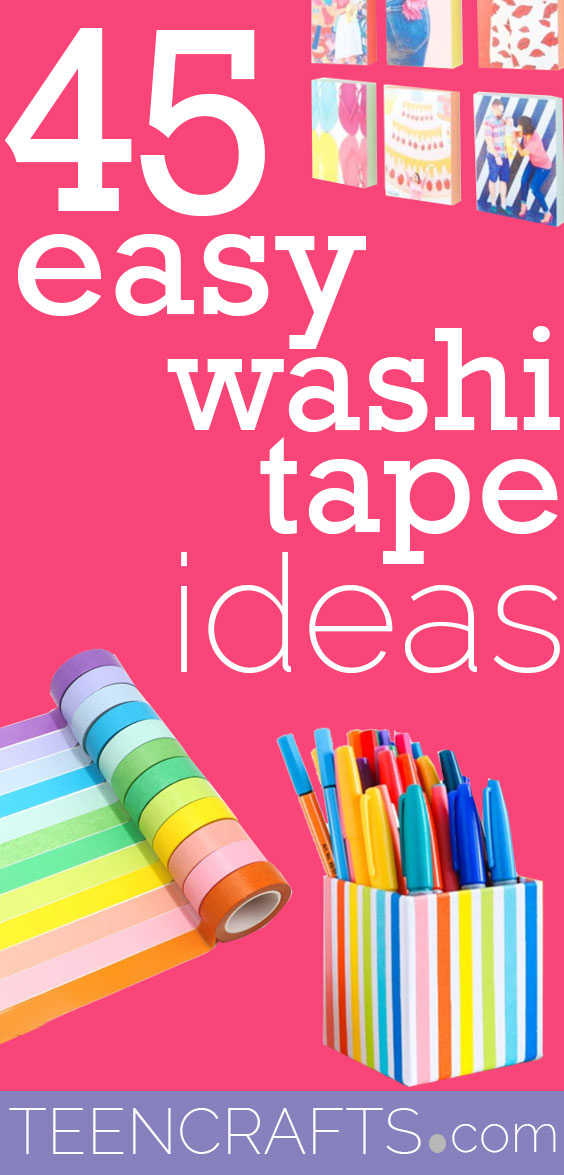 Easy Washi Tape Crafts - Cool DIY Ideas With Washi Tape - Creative Craft Projects for Teens - Cheap DYI Idea for Teenagers