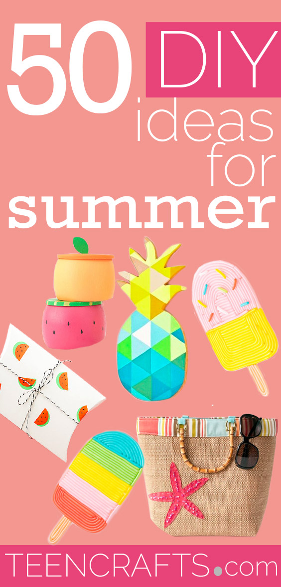 DIY Ideas for Summer - Cute Summery Crafts to Make and Sell - DIY Summer Crafts, Projects, Decor for Kids, Tweens, Teens, Adults, Seniors - Ideas to Make for Lake, Pool, Outdoors - Creative Things to Make for Summertime - Teen Crafts and DIY Projects #teencrafts #diyideas #craftideasforsummer