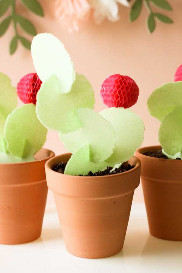 DIY Cactus Craft Ideas - DIY Edible Cactus Treat - Cactus Crafts to Make at Home - Cactus Room Idea, Decor - Cute Crafts for Adults, Girls, Teens, Kids - DIY Crafts to Make and Sell #cactusdiy #cactusparty #partydecor